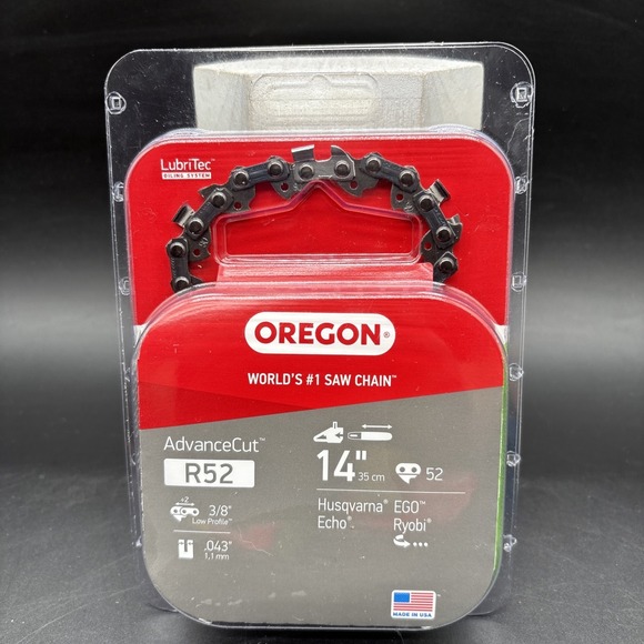 Husqvarna Other - Oregon AdvanceCut R52 14" Chain 3/8 LP .043 Husqvarna Echo Ego Ryobi